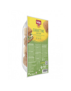 Ciabattine pan chapata rustica 4x50g Schar